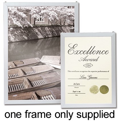 Photo Frame Secure Aluminium Non Glass A3