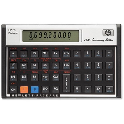 Hewlett Packard [HP] Calculator Financial Platinum RPN Algebraic Programmable Ref HP12C PLATINUM