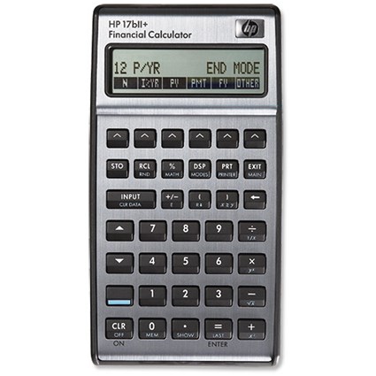 Hewlett Packard [HP] Calculator Financial RPN Algebraic 2 Line 28K Memory Ref HP17Bllplus