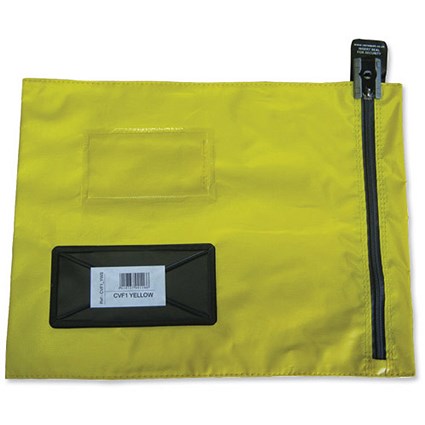 Versapak Mailing Pouch Durable PVC-coated Nylon 286x336mm Yellow Ref CVF1_YWS