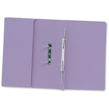 Concord Transfer Spring Files with Pocket 420gsm 38mm Foolscap Mauve [Pack 25]