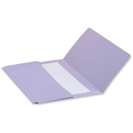 Concord Document Wallet Half Flap 250gsm Capacity 38mm Foolscap Mauve [Pack 50]