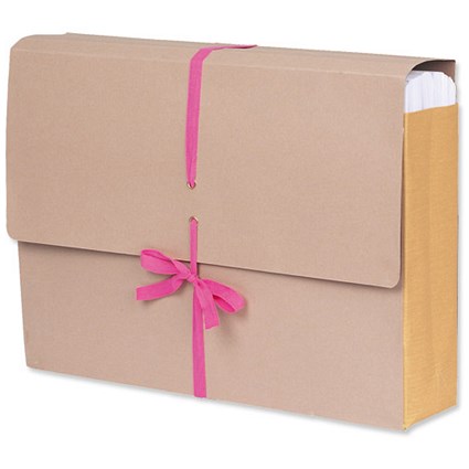 Concord Deed Legal Wallet with Tie Tape 450gsm Gusset 125mm W356xH254mm Buff Ref 38902 [Pack 25]