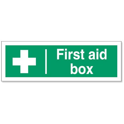 Stewart Superior First-Aid Box Self Adhesive Sign