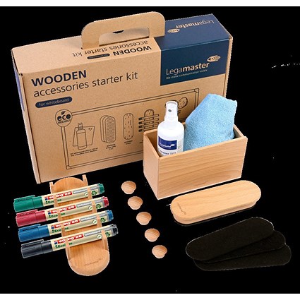 Legamaster Wooden Whiteboard Accessory Set 17 Pieces -