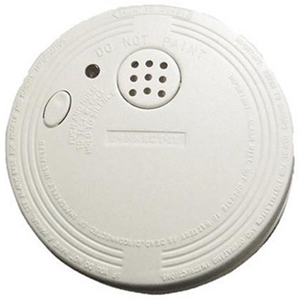 Eurosonic Smoke Alarm Battery-operated Alarm Test Button Low Charge Warning [Pack 3]