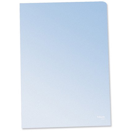 Esselte Copy-safe Folder Plastic Cut Flush A4 Clear [Pack 25]