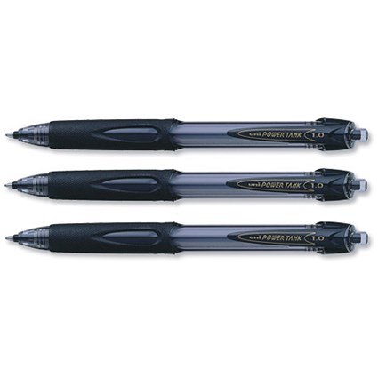 Uni-ball Powertank Ball Pen Outdoor Use 0.7mm Tip 0.5mm Line Assorted [Wallet 5]