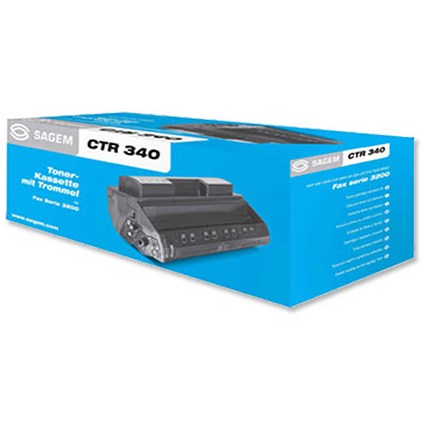 Sagem Laser Fax Toner Cartridge Page Life 5000pp Black Ref CTR340