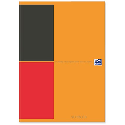 Oxford International Manuscript Book Casebound Book Double Margins Ruled 160pp A4 [Pack 5]