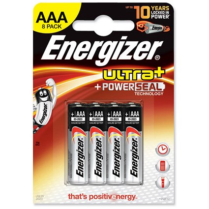 Energizer UltraPlus Battery Alkaline LR03 1.5V AAA [Pack 8]
