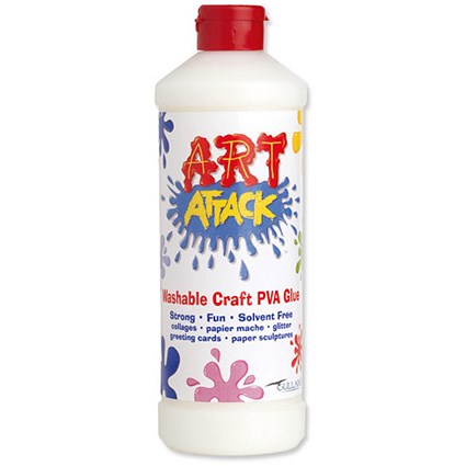 Pritt Art Attack PVA Glue Safe Solvent-free Washable 175ml Bottle