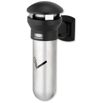 Rubbermaid Infinity Ash Bin for Cigarettes Wall-mounted Capacity 2.3 Litre Dia300xH460mm