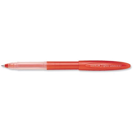 Uni-ball UM170 SigNo Gelstick Rollerball Pen, Red, Pack of 12
