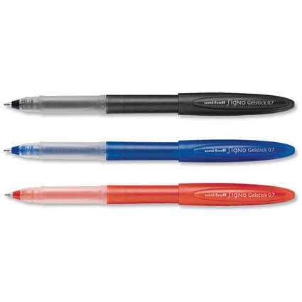 Uni-ball UM170 SigNo Gelstick Rollerball Pen 0.7mm Tip 0.4mm Line Standard Assorted [Pack 5]