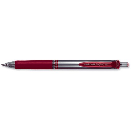 Uni-ball SigNo Gel RT Rollerball Pen Retractable Fine 0.7mm Tip 0.5mm Line Red [Pack 12]