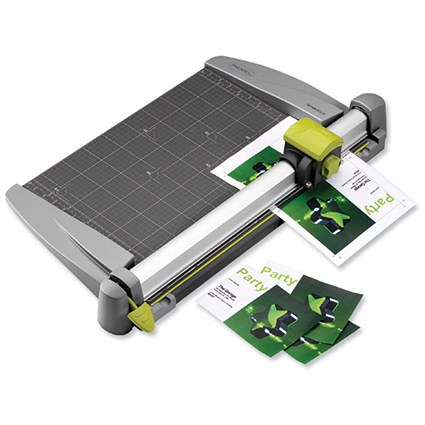 Rexel SmartCut A525 Rotary Trimmer 3-in-1Cuts 465mm for 30x 80gsm Area 465x355mm A3 Ref 2101968