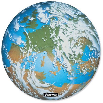 Fellowes Brite Mousepad Mat Hard Plastic for Accurate Tracking Earth