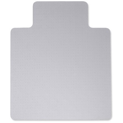Chair Mat PVC with Lip for Medium Pile 3mm Carpet 1150x1340mm Clear