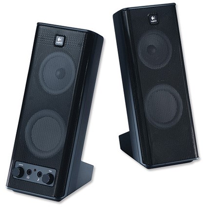 Logitech X-140 Speakers Stereo with Two-driver Design 80Hz-18kHz 5-10 Watt Ref 970264-0120