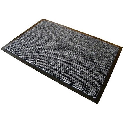 Floortex Anti-slip Mat on Roll / Polypropylene / Plush Pile / 900x6000mm / Grey