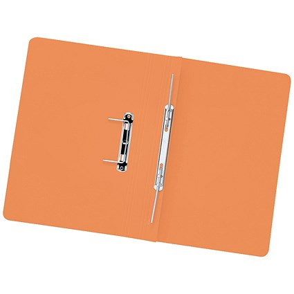 5 Star Transfer Files, 315gsm, Foolscap, Orange, Pack of 50