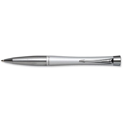 Parker Urban Ball Pen with Blue Ink and Twist-action for Standard Refills Silver