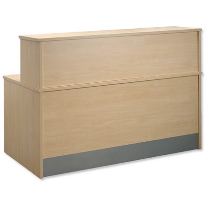 Sven Christiansen Reception Desk Rectangular with Over Fully-panelled W1600xD800xH1135mm Maple
