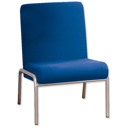 Trexus Plus Reception Chair Steel Frame Upholstered W560xD750xH820mm Blue
