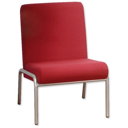 Trexus Plus Reception Chair Steel Frame Upholstered W560xD750xH820mm Burgundy