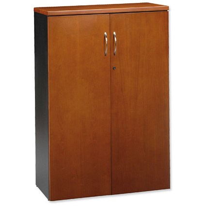 Emperial Cupboard Low with Black Trim W800xD400xH1185mm Cherry Veneer