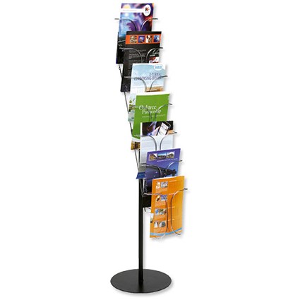Literature Display Stand Wire Static 1 Side 7 x A4 Pockets