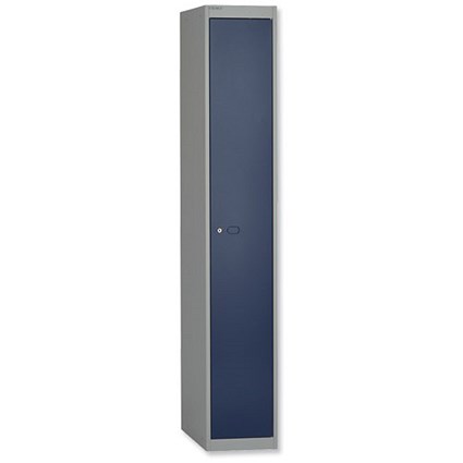 Bisley Deep Steel Locker / 1-Door / Goose Grey-Blue