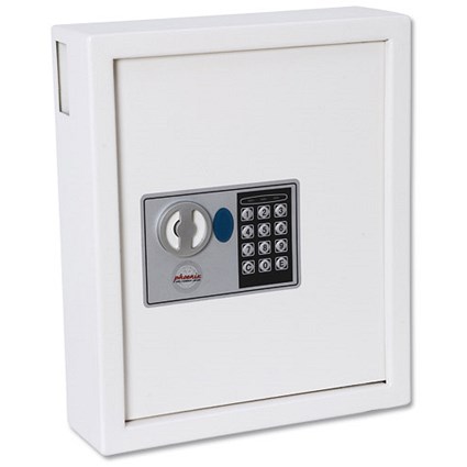 Phoenix 0032 Key Safe Electronic with Fixings Keyrings and Tags 48 Key 9kg W300xD100xH365mm Ref KS0032E