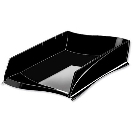 CEP Ellypse Letter Tray for Stacking or Staggering - Black