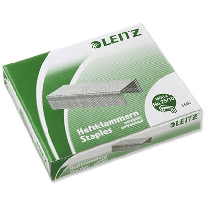 Leitz Staples 25/10 Shank Length 15mm [for Stapler 5574] [Pack 1000]