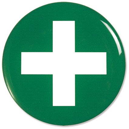 Stewart Superior Office Logo Sign Polyurethane Convex Dia.60mm First Aid