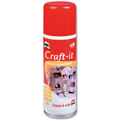 Pritt Craft-it Glue Spray Allows Maximum of 5 Mins Repositioning 400ml