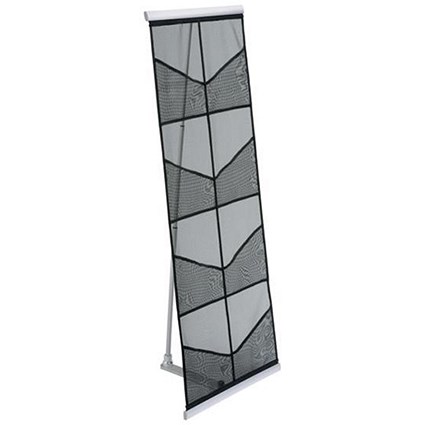 Deflecto Literature Display Mesh Portable Floor Stand 8 x A4 Pockets W514xD370xH1323mm