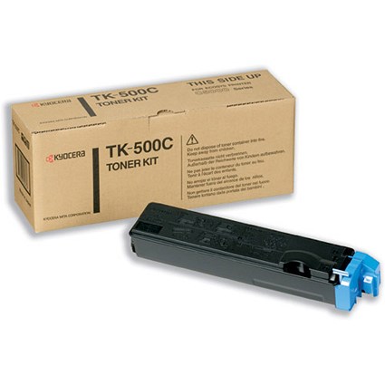 Kyocera TK-500C Laser Toner Cartridge Page Life 8000pp Cyan Ref 370PD5KW