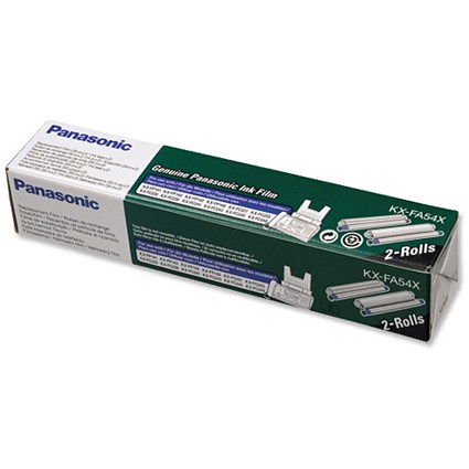 Panasonic KX-FA54X Black Fax Ink Film - Twinpack