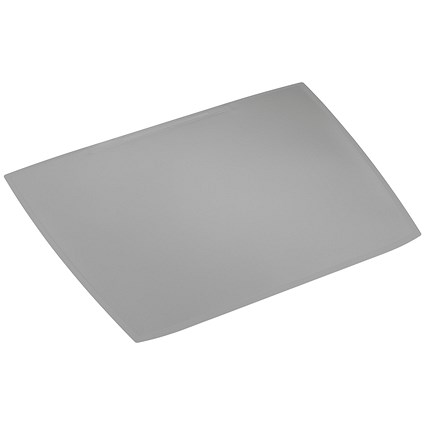 Durable Artwork Desk Mat with Overlay, 590x470mm, Grey
