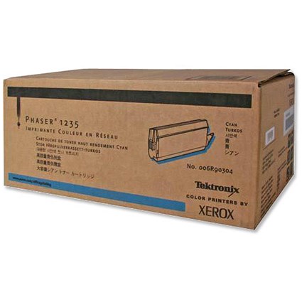 Xerox Laser Toner Cartridge Hi-Capacity Page Life 10000pp Cyan [for Phaser 1235] Ref 006R90304