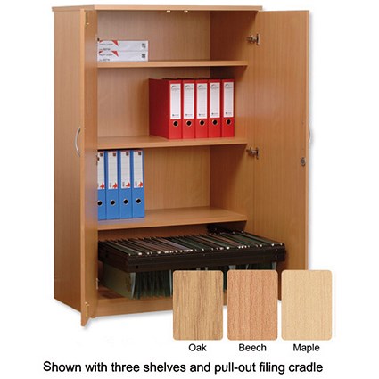 Sonix Cupboard 2 Door Tall W954xD600xH1600mm Beech