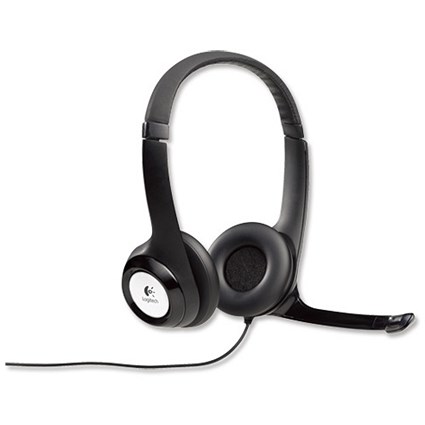 Logitech Clear Chat Comfort Headset USB with Rotating Noise-cancelling Microphone Ref 981-000015