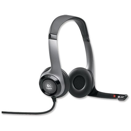 Logitech Clear Chat Pro Headset USB Laser-tuned Speakers with Noise-cancelling Microphone Ref 981-000011