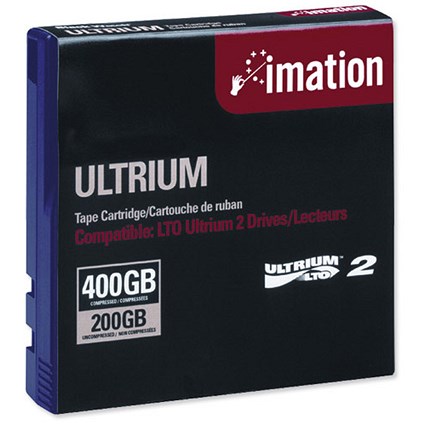Imation Ultrium LTO 2 Data Tape Cartridge 200-400GB 609m