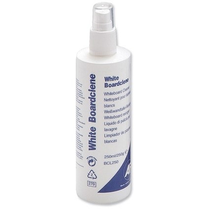 AF White Boardclene Pumpspray for Removal all Inks from Whiteboard Surfaces 250ml