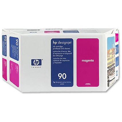 Hewlett Packard [HP] No. 90 Value Pack Inkjet Cartridge 400ml Magenta and Printhead Ref C5080A