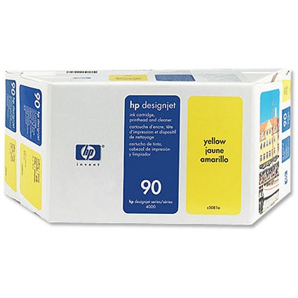 Hewlett Packard [HP] No. 90 Value Pack Inkjet Cartridge 400ml Yellow and Printhead Ref C5081A